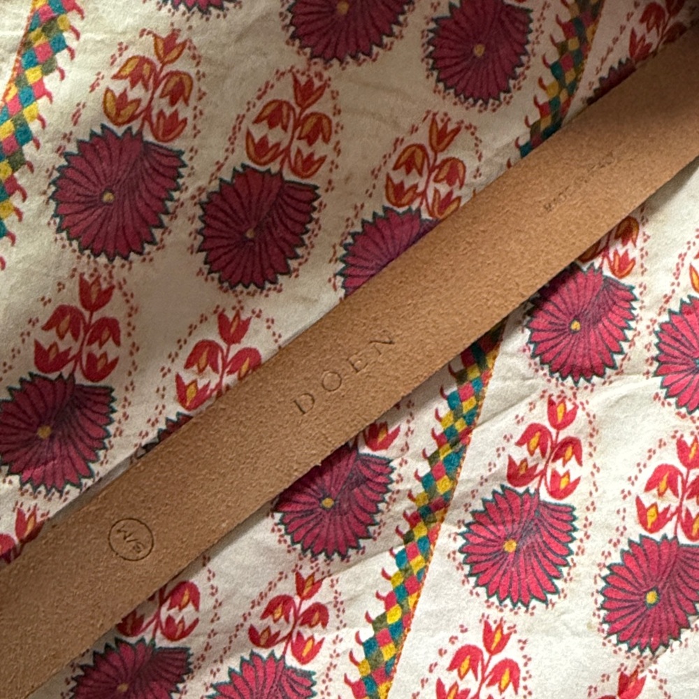 DOEN Wyatt Belt -- BRANDY Size S/M - like new - Picture 3 of 5